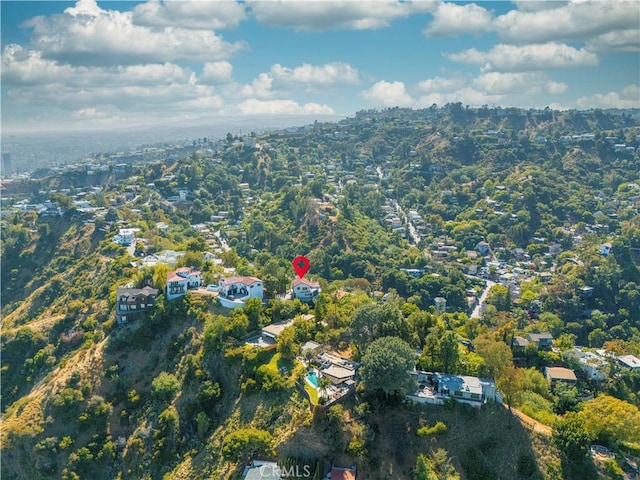 8280 Grand View Dr, Los Angeles, CA 90046 - aerial view of property and surrounding area