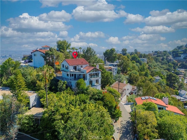 8280 Grand View Dr, Los Angeles, CA 90046 - aerial view