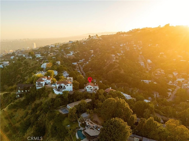 8280 Grand View Dr, Los Angeles, CA 90046 - bird's eye view