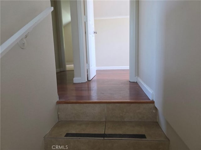 123 E Gage Ave, Los Angeles, CA 90003 - stairway featuring wood finished floors