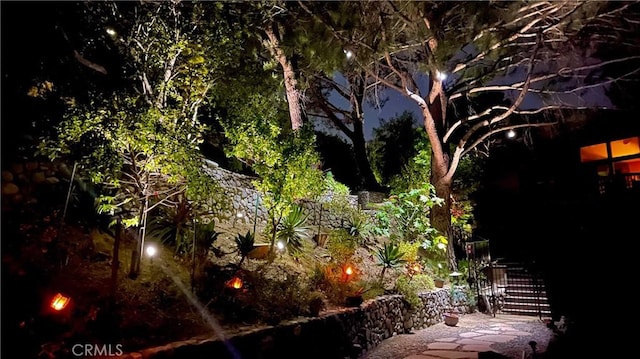 1960 Polaris Dr, Glendale, CA 91208 - view of yard at night
