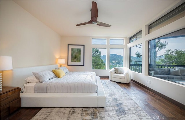 1960 Polaris Dr, Glendale, CA 91208 - bedroom with wood finished floors and ceiling fan