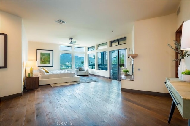 1960 Polaris Dr, Glendale, CA 91208 - bedroom with dark wood-style floors