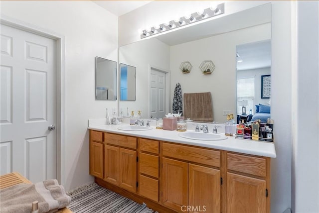 67760 Rio Vista Dr, Cathedral City, CA 92234 - full bathroom with double vanity and ensuite bath