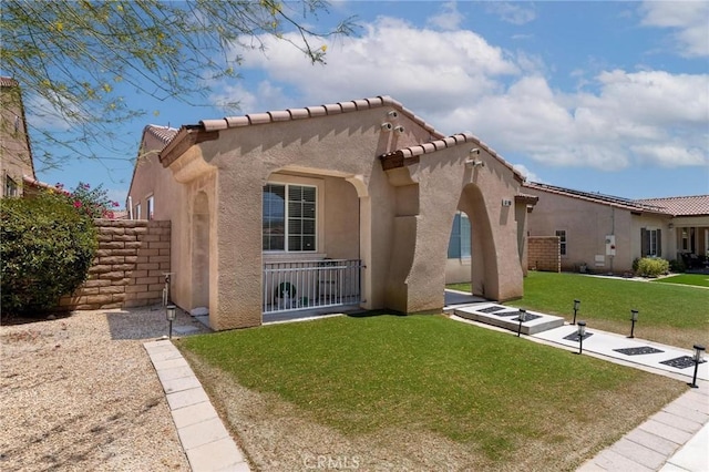 67760 Rio Vista Dr, Cathedral City, CA 92234 - mediterranean / spanish-style home with stucco siding and a tile roof