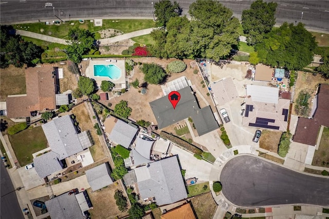 131 N Dommer Ave, Walnut, CA 91789 - aerial view of property's location with a pool area