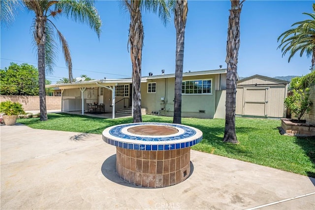 644 E Mountain View Ave, Glendora, CA 91741 - view of patio / terrace featuring a storage unit