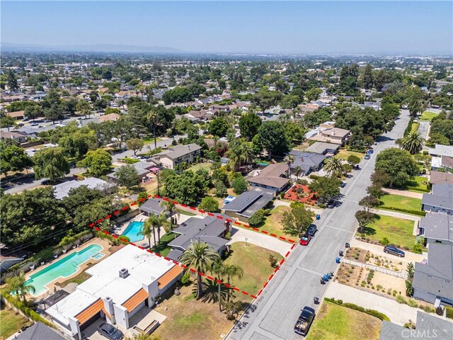 644 E Mountain View Ave, Glendora, CA 91741 - aerial view of property's location featuring property boundaries highlighted
