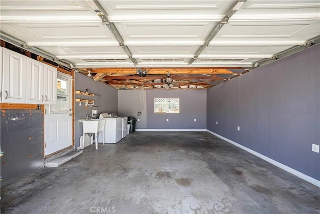 644 E Mountain View Ave, Glendora, CA 91741 - garage with independent washer and dryer and a sink