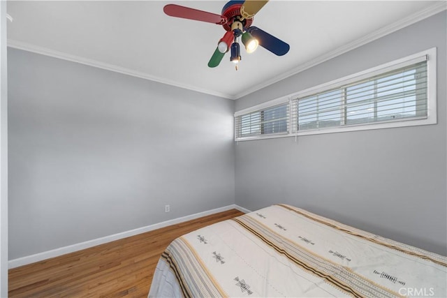 644 E Mountain View Ave, Glendora, CA 91741 - bedroom featuring wood finished floors, crown molding, and a ceiling fan