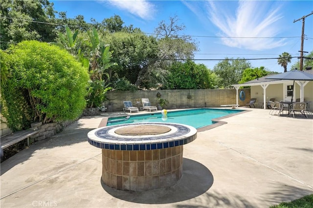 644 E Mountain View Ave, Glendora, CA 91741 - view of pool with a patio and a fenced backyard