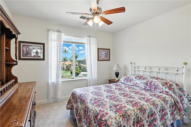 9790 Heatherhearst Dr, Chowchilla, CA 93610 - carpeted bedroom with baseboards and ceiling fan