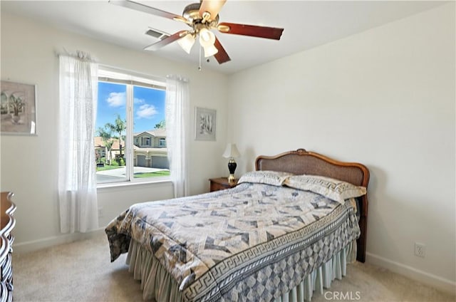 9790 Heatherhearst Dr, Chowchilla, CA 93610 - carpeted bedroom with baseboards and a ceiling fan