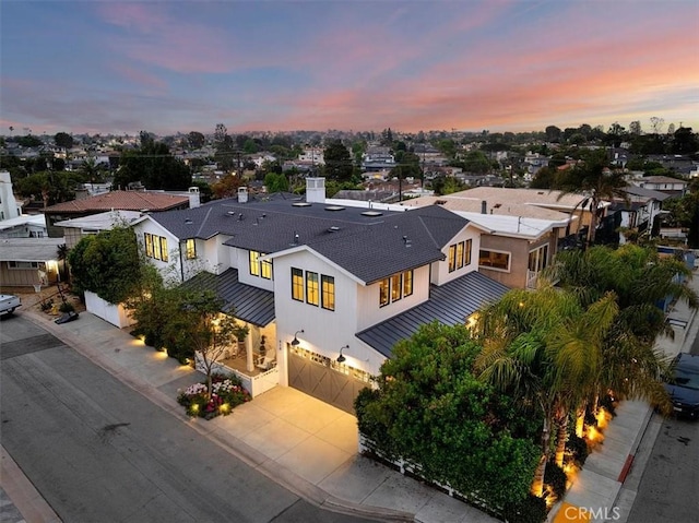 910 28th St, Manhattan Beach, CA 90266 - aerial view at dusk of a residential view