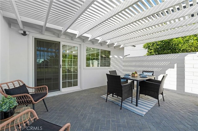 26342 Via Conchita, Mission Viejo, CA 92691 - view of patio / terrace featuring a pergola and outdoor dining area
