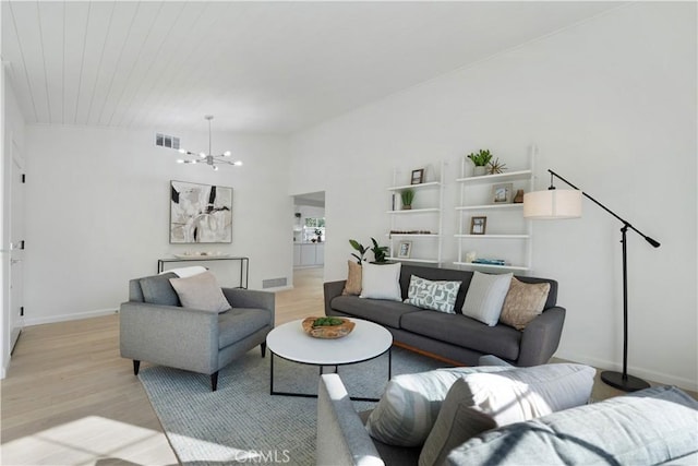 26342 Via Conchita, Mission Viejo, CA 92691 - living room with light wood-style floors and a chandelier