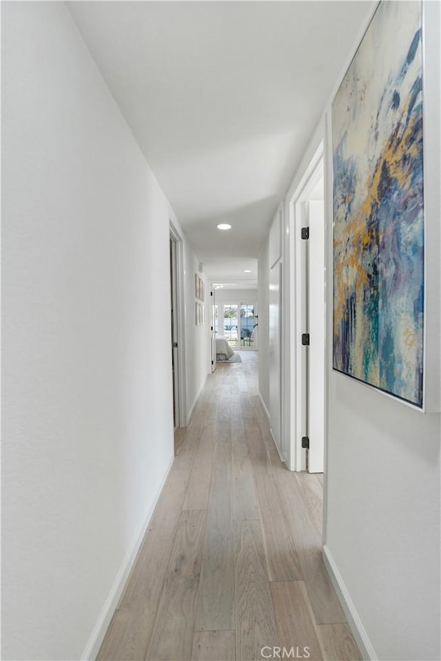 26342 Via Conchita, Mission Viejo, CA 92691 - corridor with light wood finished floors and recessed lighting
