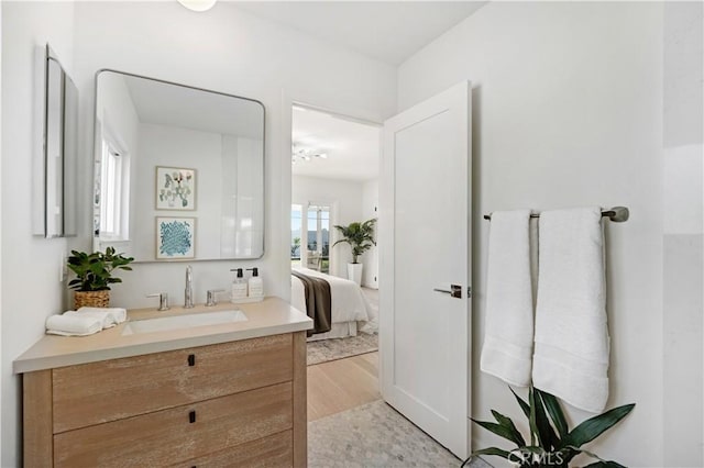 26342 Via Conchita, Mission Viejo, CA 92691 - bathroom featuring vanity and wood finished floors