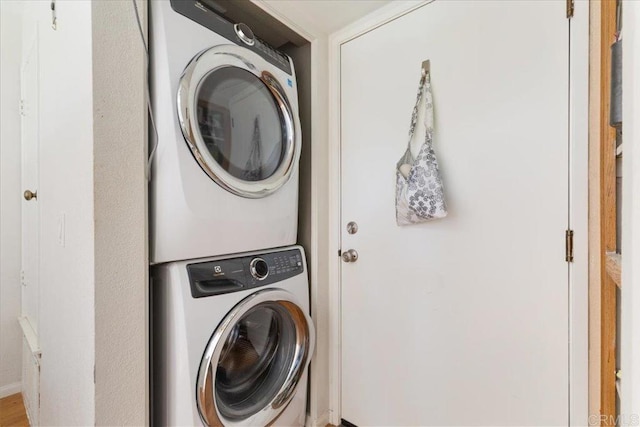 2224 River Run Dr Unit 154, San Diego, CA 92108 - laundry room with estacked washer and dryer