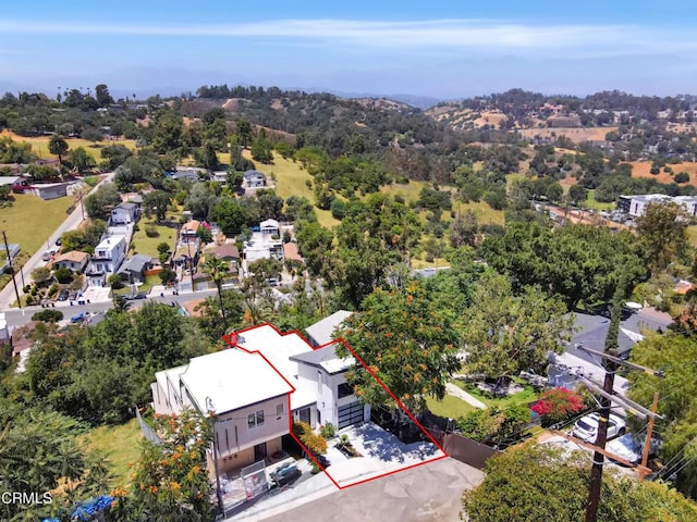 4255 Raynol St, Los Angeles, CA 90032 - aerial perspective of suburban area with property boundaries highlighted