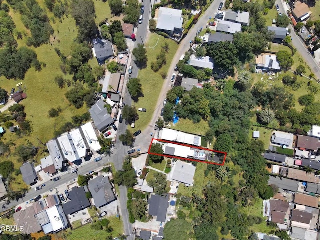 4255 Raynol St, Los Angeles, CA 90032 - aerial view of property and surrounding area with nearby suburban area and property boundaries highlighted