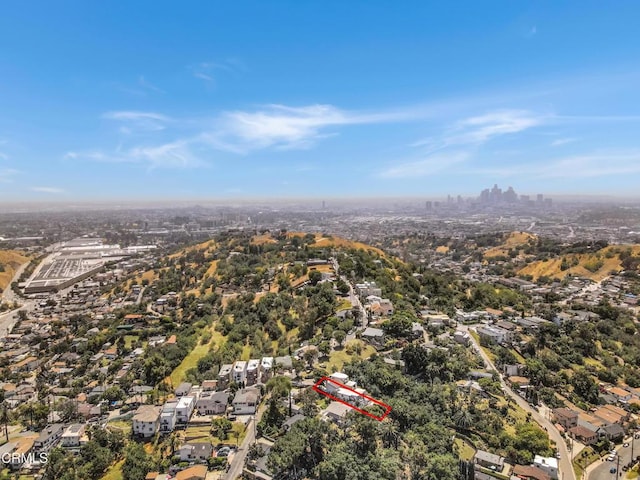 4255 Raynol St, Los Angeles, CA 90032 - aerial view of property and surrounding area with nearby suburban area