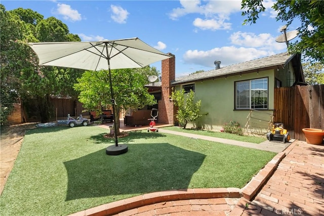 17172 Lahey St, Granada Hills, CA 91344 - fenced backyard featuring a patio area