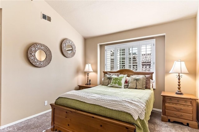 5620 La Paz St, Long Beach, CA 90803 - carpeted bedroom featuring lofted ceiling and baseboards