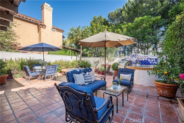 5620 La Paz St, Long Beach, CA 90803 - view of patio featuring outdoor dining space and outdoor lounge area