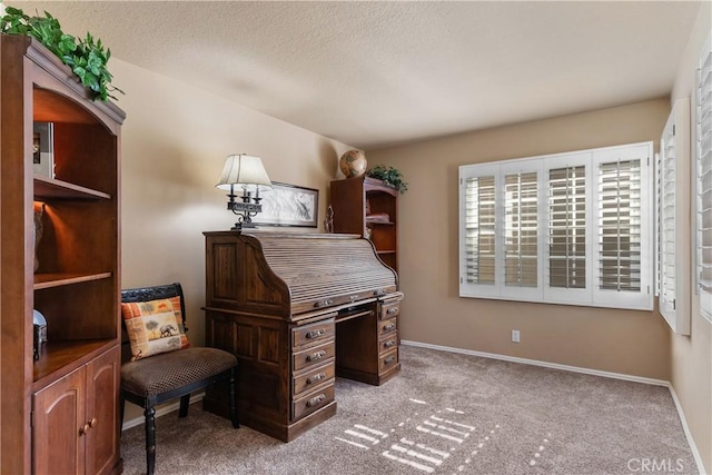 5620 La Paz St, Long Beach, CA 90803 - carpeted office space with a textured ceiling and baseboards
