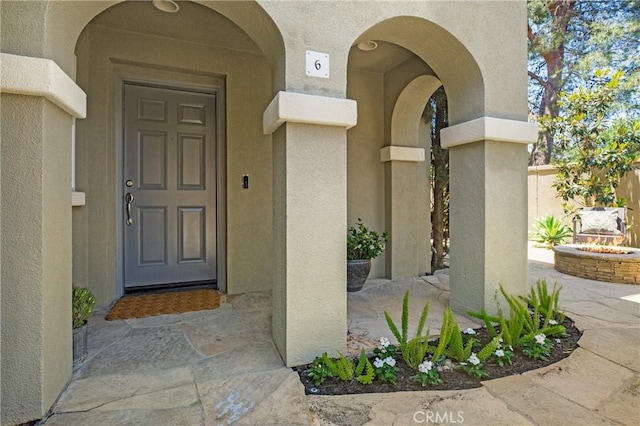 6 Via Amanti, Newport Coast, CA 92657 - view of exterior entry featuring stucco siding