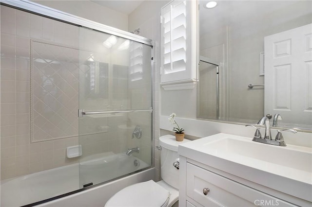 6 Via Amanti, Newport Coast, CA 92657 - bathroom featuring vanity and shower / bath combination with glass door