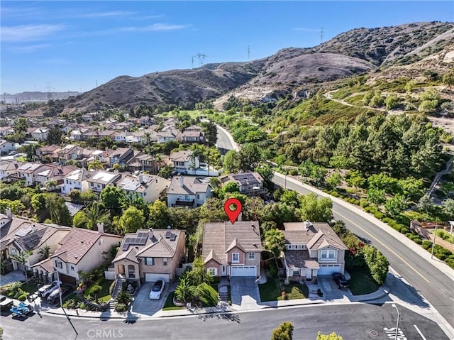 7059 E Monaco, Orange, CA 92867 - aerial perspective of suburban area with a mountain backdrop