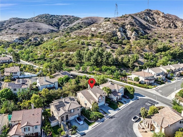 7059 E Monaco, Orange, CA 92867 - aerial perspective of suburban area featuring a mountain backdrop