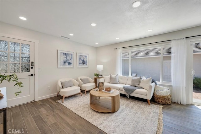 2302 Cayuga Ave, Placentia, CA 92870 - living room featuring wood finished floors and recessed lighting