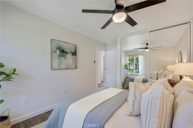 2302 Cayuga Ave, Placentia, CA 92870 - bedroom featuring wood finished floors and ceiling fan