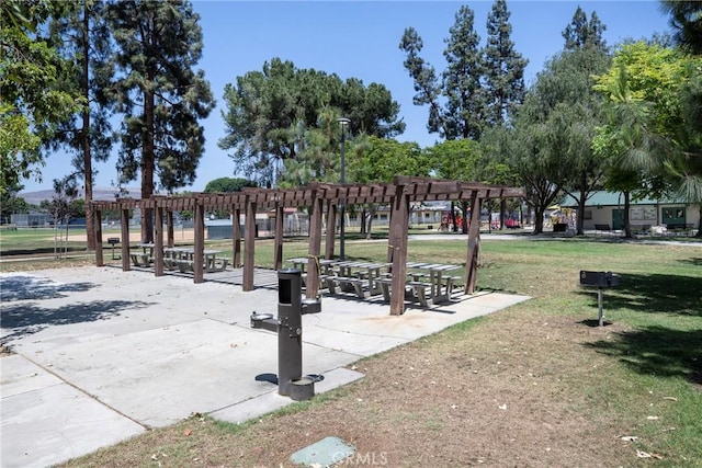 2302 Cayuga Ave, Placentia, CA 92870 - view of home's community featuring a pergola and a lawn