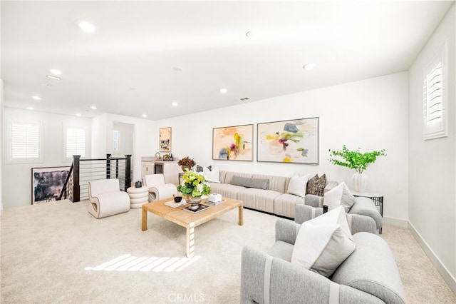 56 Cartwheel, Irvine, CA 92618 - living area with carpet and recessed lighting