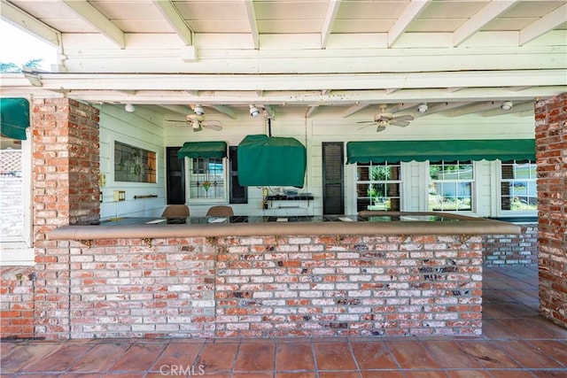 1125 Indian Springs Dr, Glendora, CA 91741 - porch with a ceiling fan