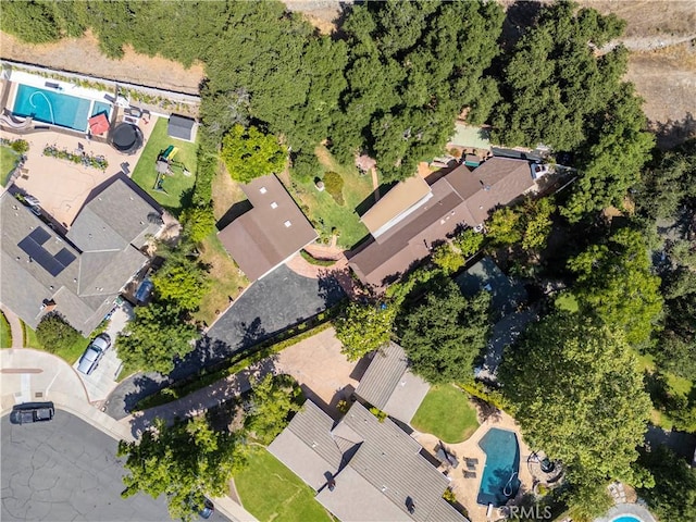 1125 Indian Springs Dr, Glendora, CA 91741 - aerial view of property's location featuring a pool
