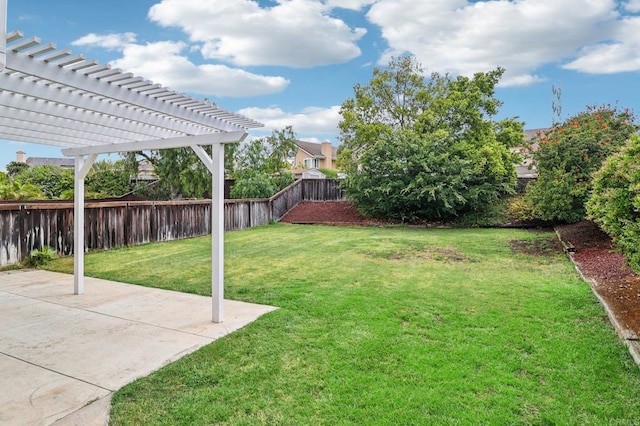 10559 Lansford Ln, San Diego, CA 92126 - fenced backyard featuring a pergola and a patio area