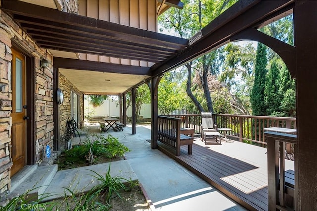 1835 Las Flores Dr, Glendale, CA 91207 - deck featuring a patio