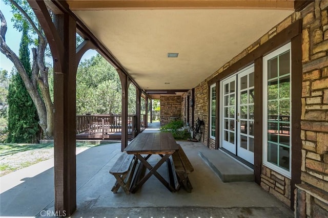 1835 Las Flores Dr, Glendale, CA 91207 - view of patio / terrace with french doors