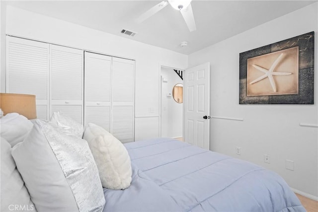 2 Chestnut Dr, Aliso Viejo, CA 92656 - bedroom featuring a closet and ceiling fan