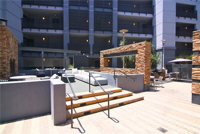 629 Traction Ave Unit 508, Los Angeles, CA 90013 - view of patio / terrace featuring an outdoor living space