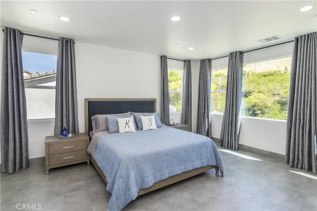 18824 Juniper Springs Dr, Canyon Country, CA 91321 - bedroom featuring finished concrete floors and recessed lighting