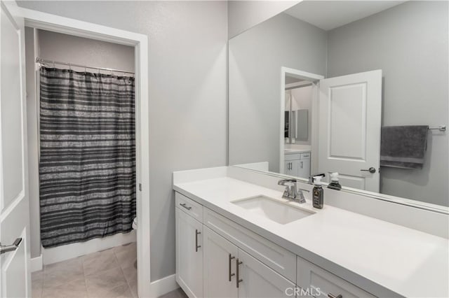 18824 Juniper Springs Dr, Canyon Country, CA 91321 - full bath with vanity and a shower with shower curtain