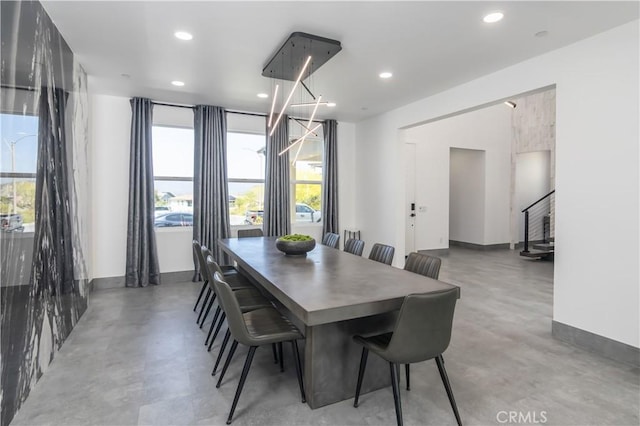 18824 Juniper Springs Dr, Canyon Country, CA 91321 - dining area with recessed lighting and stairs