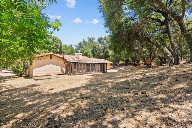 31039 Hasley Canyon Rd, Castaic, CA 91384 - view of yard with a sunroom