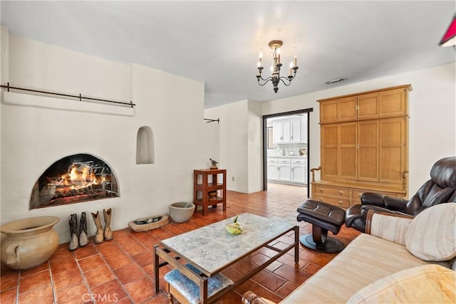 31039 Hasley Canyon Rd, Castaic, CA 91384 - living area with a chandelier
